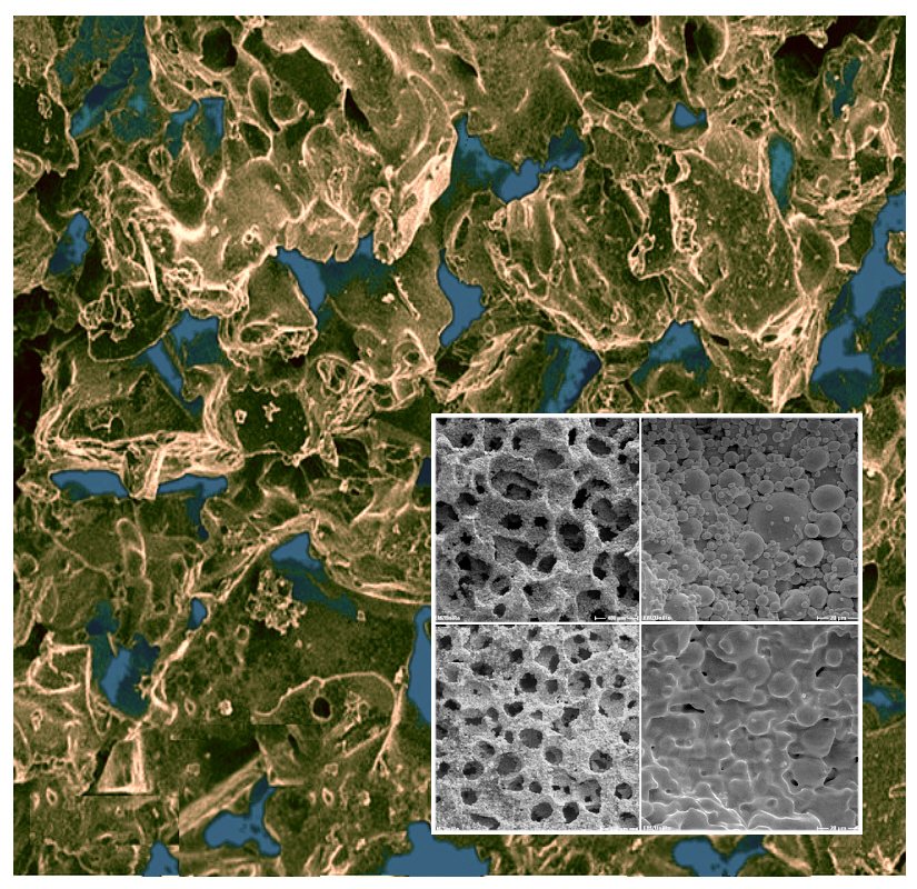 Different Porous Materials