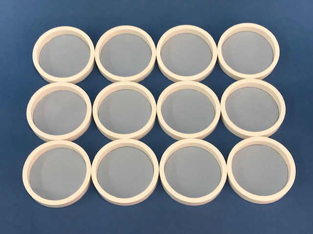 RETAINING RINGS WITH 140-150 NYLON MESH, ONE DOZEN