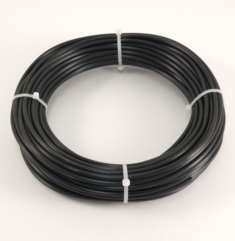BLACK POLYETHYLENE TUBING, 1/4in O.D., 500 FT. ROLL