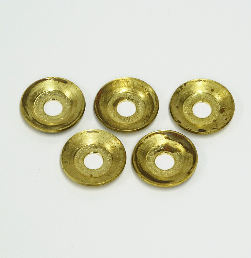 G4 BRASS SUPPORT WASHER, G4, 1/4"  DIAM. HOLE,  5PACK
