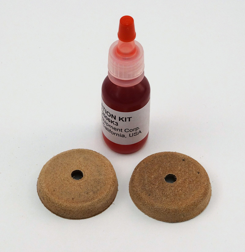 LEATHER PLUNGER REPAIR KIT, SET OF 2, FOR 2006G2/G3 PRESSURE/VACUUM PUMP