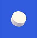 POROUS CERAMIC PLATE, 0.5" DIAM., 1 BAR HIGH FLOW